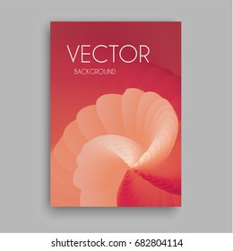 Abstract vector template with futuristic geometric illustration