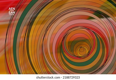 Abstract vector template with futuristic multicolored wire frame geometric shapes. 3D mesh digital science model concept. Web technology cover design. Wavy lines and grid texture. Optical art pattern