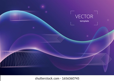 
abstract vector template with geometric shapes in dark colors