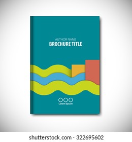 Abstract vector template layout for brochure, flyer, booklet, cover.