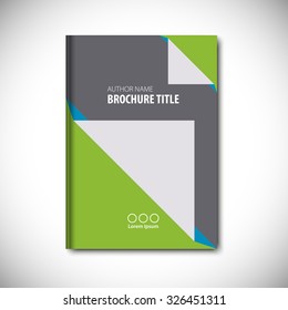 Abstract vector template layout for brochure, flyer, booklet, cover.