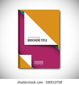Abstract 
Vector Template Layout For Brochure, Flyer, Booklet, Cover.