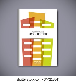 Abstract vector template layout for brochure, flyer, booklet, cover.