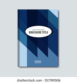 Abstract vector template layout for brochure, flyer, booklet, cover.