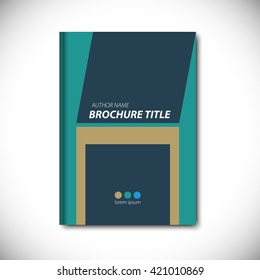 Abstract vector template layout for brochure, flyer, booklet, cover.