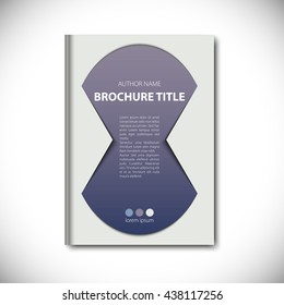 Abstract vector template layout for brochure, flyer, booklet, cover.