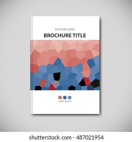 Abstract vector template layout for brochure, flyer, booklet, cover.