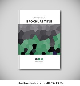 Abstract vector template layout for brochure, flyer, booklet, cover.