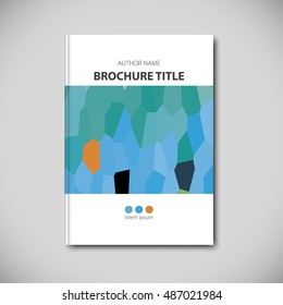 Abstract vector template layout for brochure, flyer, booklet, cover.