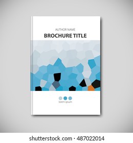 Abstract vector template layout for brochure, flyer, booklet, cover.