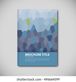 Abstract vector template layout for brochure, flyer, booklet, cover.