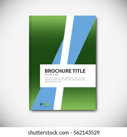 Abstract vector template layout for brochure, flyer, booklet, cover.
