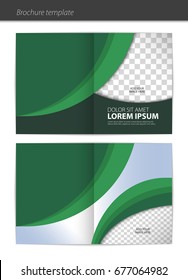 Abstract vector template layout for brochure, flyer, booklet, cover.