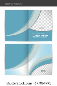 Abstract vector template layout for brochure, flyer, booklet, cover.
