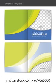 Abstract vector template layout for brochure, flyer, booklet, cover.