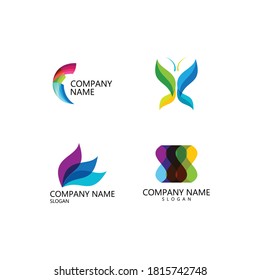 abstract vector template logo illustration design
