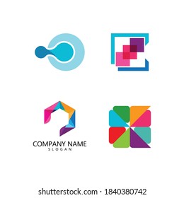 abstract vector template logo illustration design