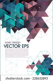 Abstract vector template. Modern design: web pages, flyers. 