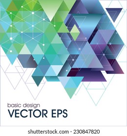 Abstract vector template. Modern design: web pages, flyers. 