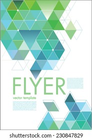 Abstract vector template. Modern design: web pages, flyers. 