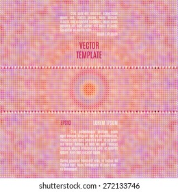 abstract vector template with ornate geometric background