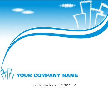 abstract vector template for real estate or construction company