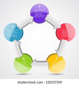 Abstract vector template to your presentation of business project