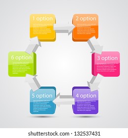 Abstract vector template to your presentation of business project