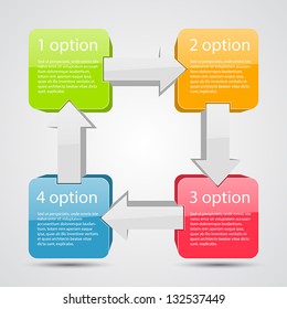 Abstract vector template to your presentation of business project