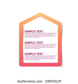 Abstract vector text frame illustration. background