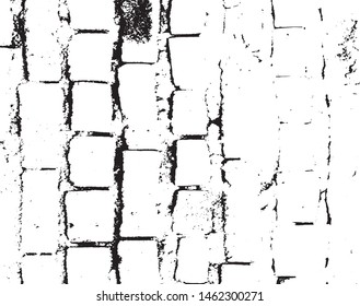 Abstract vector texture background. Black and white pattern of spots, cracks, dots, chips