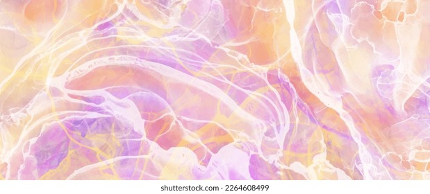 Abstract vector texture background for cover design, poster, cover, banner, flyer, cards and design interior. Pink, yellow and white texture. Hand-drawn luxury illustration with motion. Flowers.