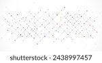 Abstract vector texture with dots and lines. Creative idea of modern design with geometric technology background
