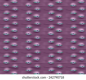 Abstract vector texture with eye. Easy to change color
