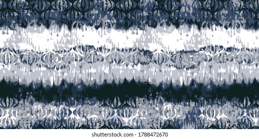 Abstract Vector  Tie-Dyed Canvas Effect stripe Textured Background. Seamless Pattern on white background 