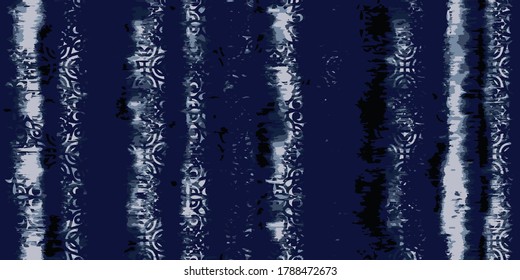 Abstract Vector  Tie-Dyed Canvas Effect stripe Textured Background. Seamless Pattern on white background 