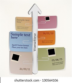 Abstract vector timeline