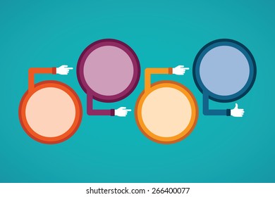 Abstract vector timeline infographic template in flat style for layout workflow scheme, numbered options, chart or diagram