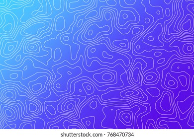 Abstract vector topographic map color background with space for your copy. Business presentation concept. Vector illustration. Template of topography