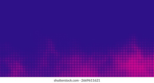 Abstract vector torn monochrome halftone background. Scrathed dotted texture element. Diagonal composition. Modern