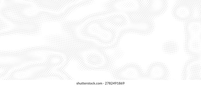 Abstract vector torn monochrome halftone background. Scrathed dotted texture element.