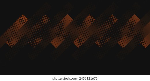 Abstract vector torn orange halftone background. Scrathed dotted texture element. eps 10