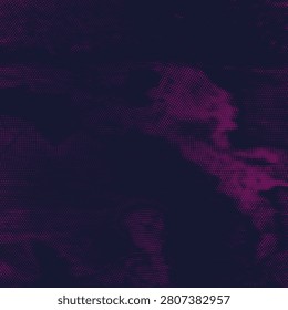 Abstract vector torn red halftone sound wave. Scrathed dotted texture element.