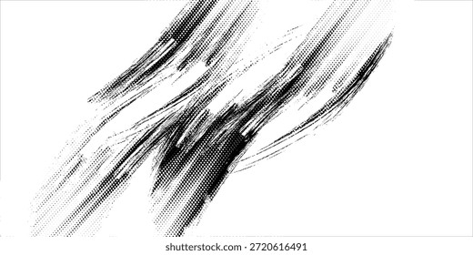 Fondo de semitono monocromo tornado de Vector Abstractas. Elemento de textura de puntos rayados.Eps10