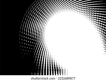 Abstract  vector transition from black to white. For wall design, interior, printing, clothes, web.Striped pattern, Modern vector background.