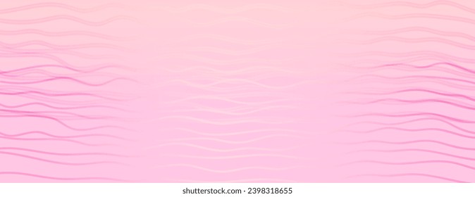 Abstract vector transition peach gradient background. Modern light smooth fon with simple wave line. Suit for poster, cover, banner, brochure, website, sale, back, border