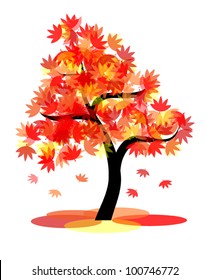 abstract vector tree