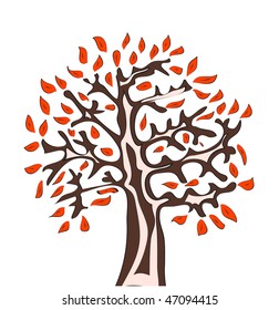 abstract vector tree.