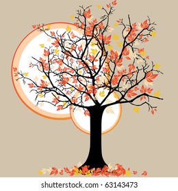 abstract vector tree