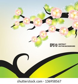 abstract vector tree background